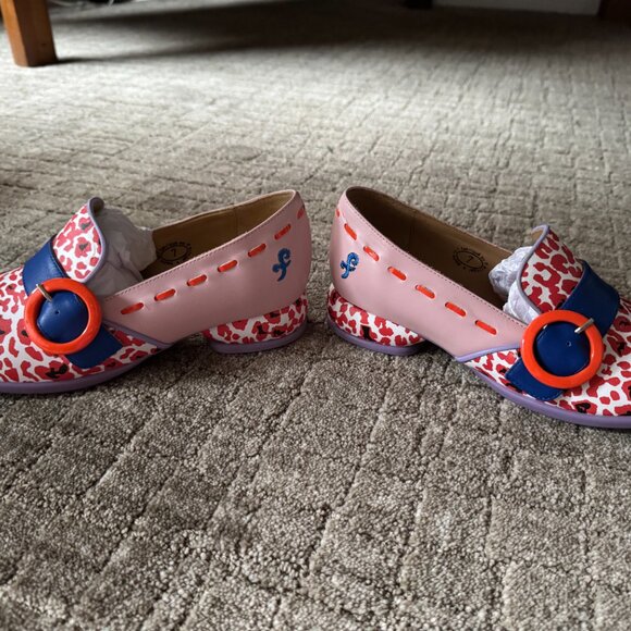John Fluevog - Rema Loafers - Poppy/Pink - Picture 2 of 5